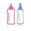Set of icons on a theme baby. A vector illustration