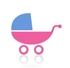 Set of icons on a theme baby. A vector illustration