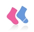 Set of icons on a theme baby. A vector illustration